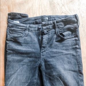 MOTHER LOOKER BLACK DENIM WASH SZ 30 barely used.